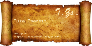 Tuza Zsanett névjegykártya
